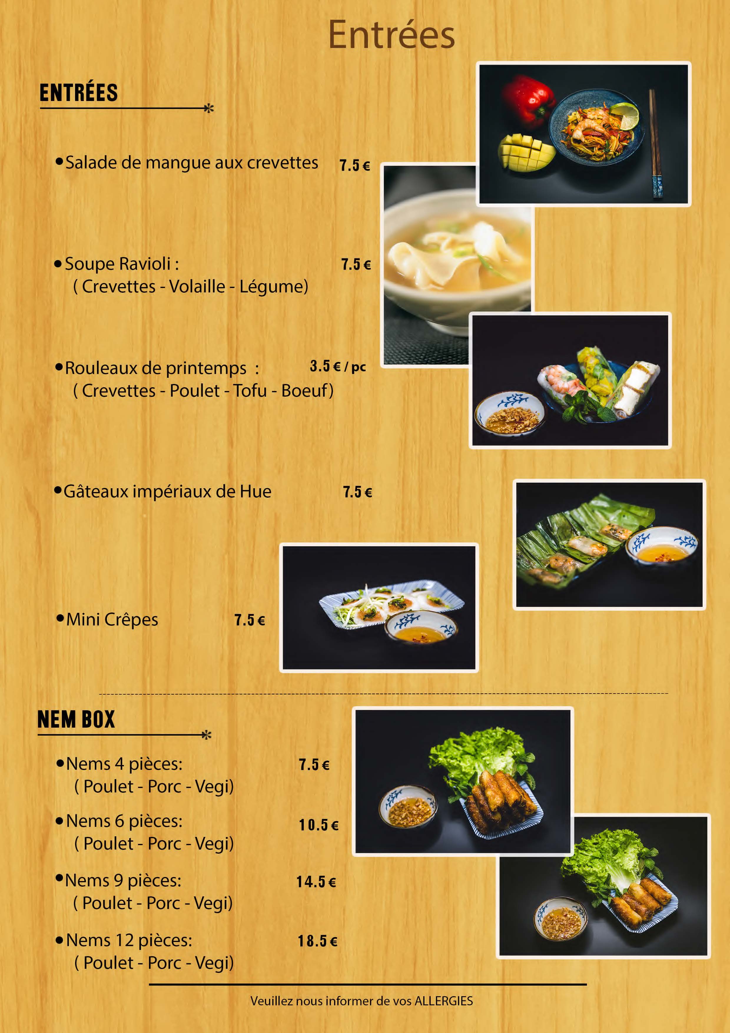 Menu Page 1